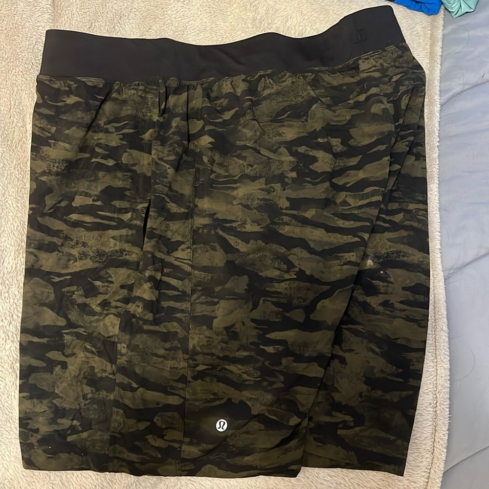 Army Print LuluLemon Athletic Shorts. Size XXL.